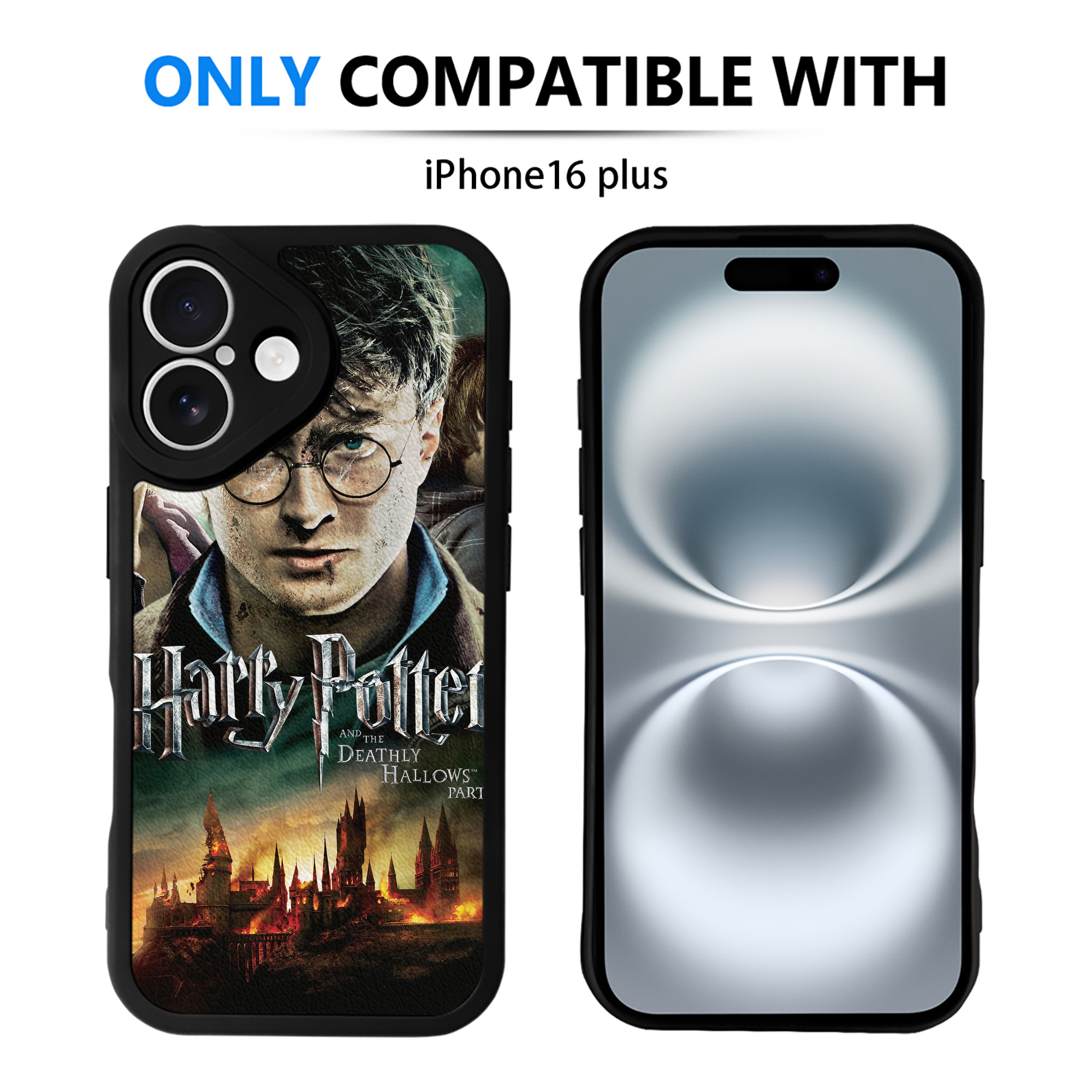 （画像用） Harry Potter ハリー・ポッターシリーズ 【iPhone 16シリーズ対応】シリコンスマホケース（レザー調） 材質：シリコン